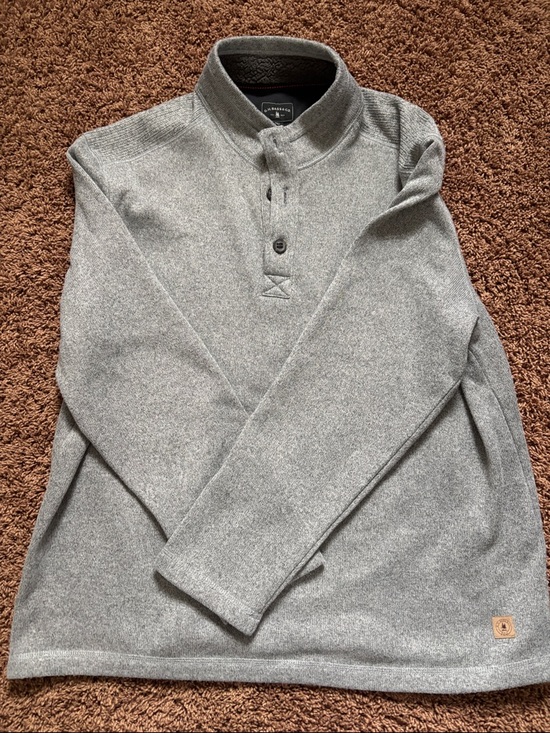 G.H. Bass & Co. Other - G.H. Bass & Co. Heather Gray Quarter-Snap Pullover